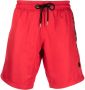 Philipp Plein Zwembroek met logoprint Rood - Thumbnail 1