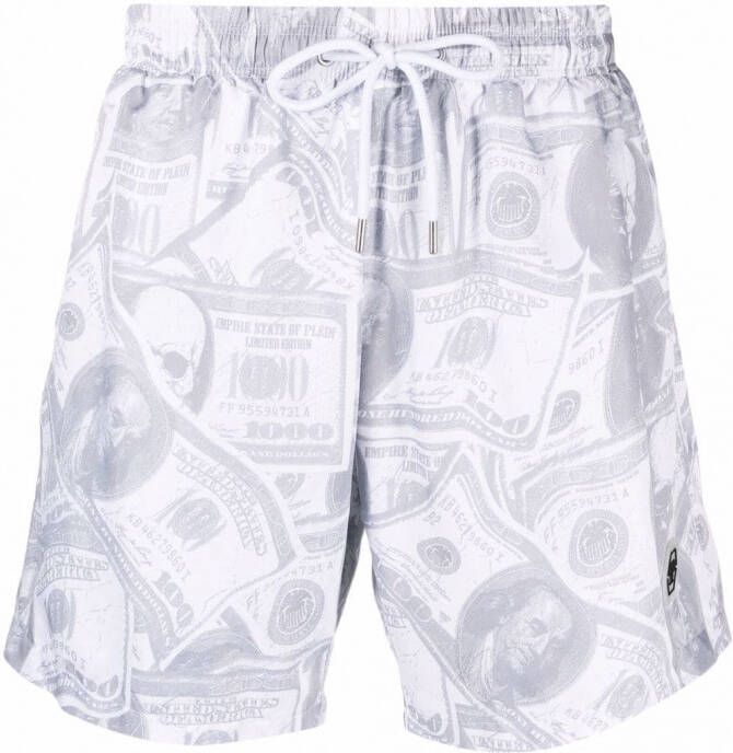 Philipp Plein Zwembroek met print Zwart