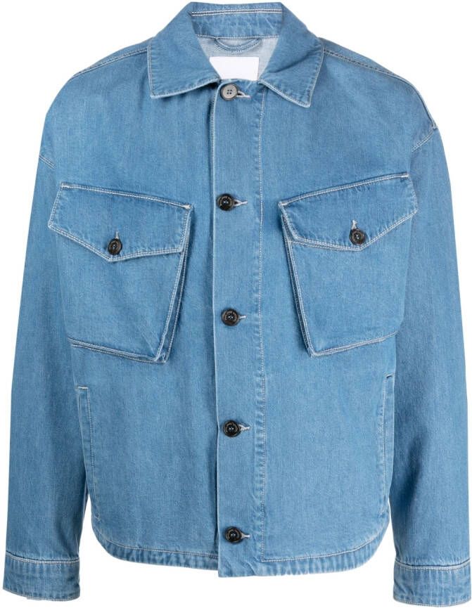 Philippe Model Paris Button-up shirtjack Blauw