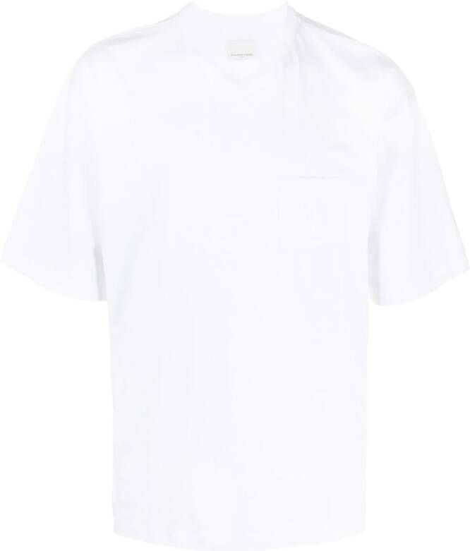 Philippe Model Paris T-shirt met geborduurd logo Wit