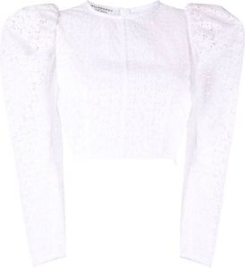 Philosophy Di Lorenzo Serafini Broderie anglaise blouse Wit