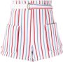 Philosophy Di Lorenzo Serafini Gestreepte shorts Beige - Thumbnail 1