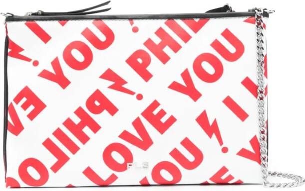 Philosophy Di Lorenzo Serafini I Love You leren crossbodytas Rood