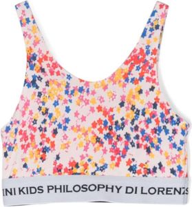 Philosophy Di Lorenzo Serafini Kids Top met bloe print Roze