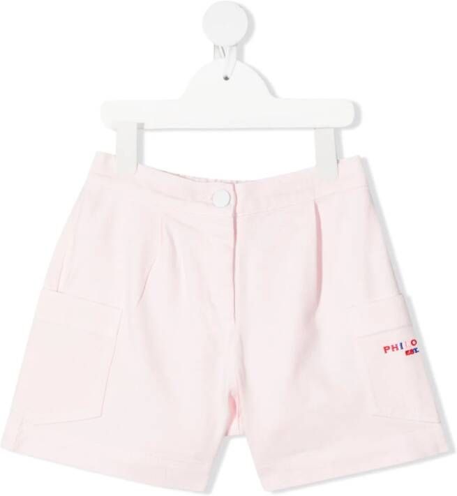 Philosophy Di Lorenzo Serafini Kids Shorts met opgestikte zakken Roze