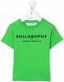 Philosophy Di Lorenzo Serafini Kids T-shirt met geborduurd logo Groen - Thumbnail 1