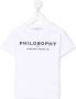 Philosophy Di Lorenzo Serafini Kids T-shirt met logoprint Wit - Thumbnail 1