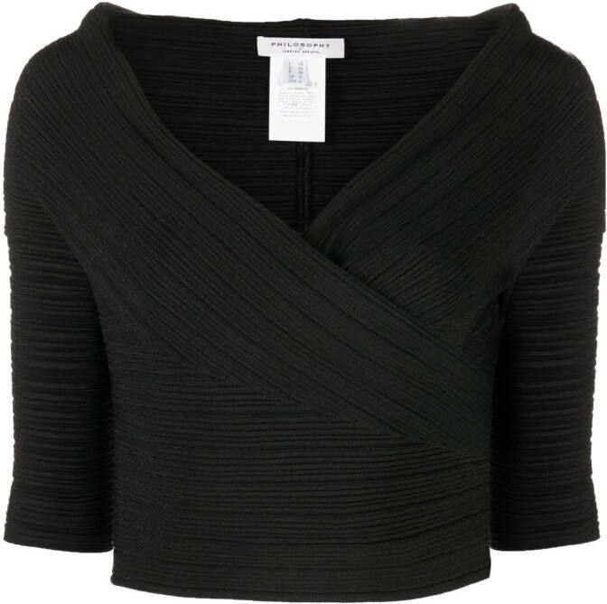 Philosophy Di Lorenzo Serafini Cropped top Zwart