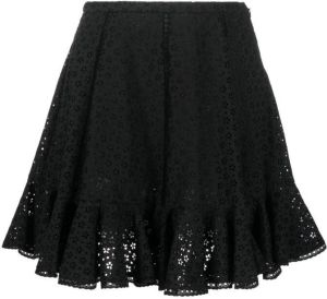 Philosophy Di Lorenzo Serafini lace pleated mini skirt Zwart