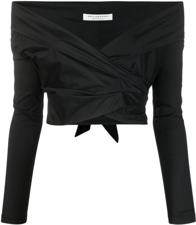 Philosophy Di Lorenzo Serafini Top met lange mouwen Zwart