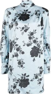Philosophy Di Lorenzo Serafini Mini-jurk met bloemenprint Blauw