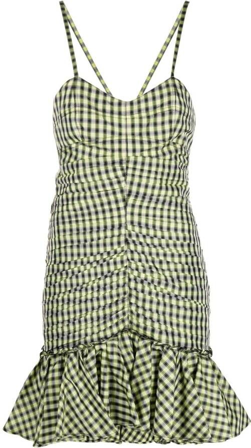 Philosophy Di Lorenzo Serafini Mini-jurk met gingham ruit Geel