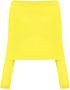 Philosophy di Lorenzo Serafini Gele Geribbelde Sweatshirts met Blote Schouders Yellow Dames - Thumbnail 1