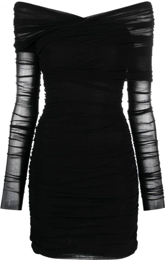 Philosophy Di Lorenzo Serafini Gedrapeerde jurk Zwart