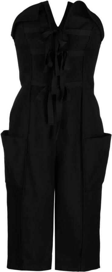 Philosophy Di Lorenzo Serafini Playsuit met veters Zwart