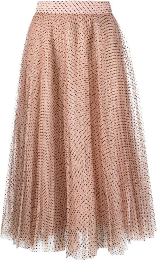 Philosophy Di Lorenzo Serafini Midi-rok met stippen Beige
