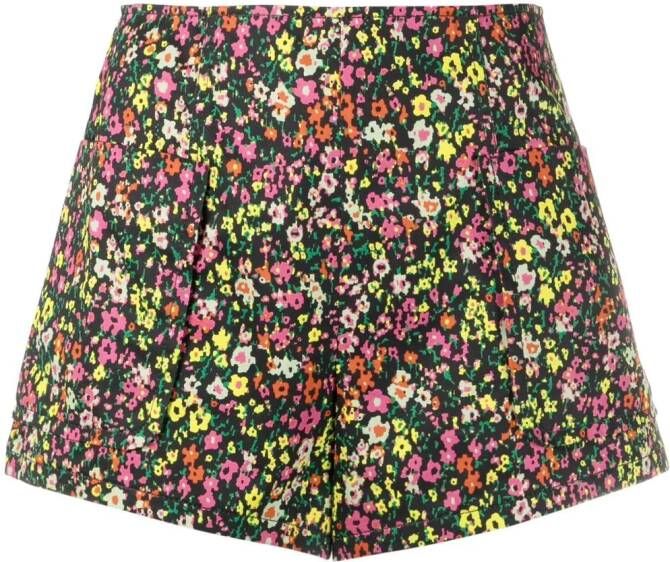 Philosophy Di Lorenzo Serafini Shorts met bloemenprint Zwart