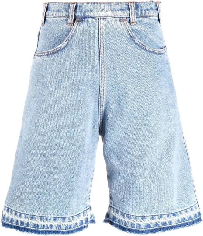Philosophy Di Lorenzo Serafini Shorts met wijde pijpen Blauw