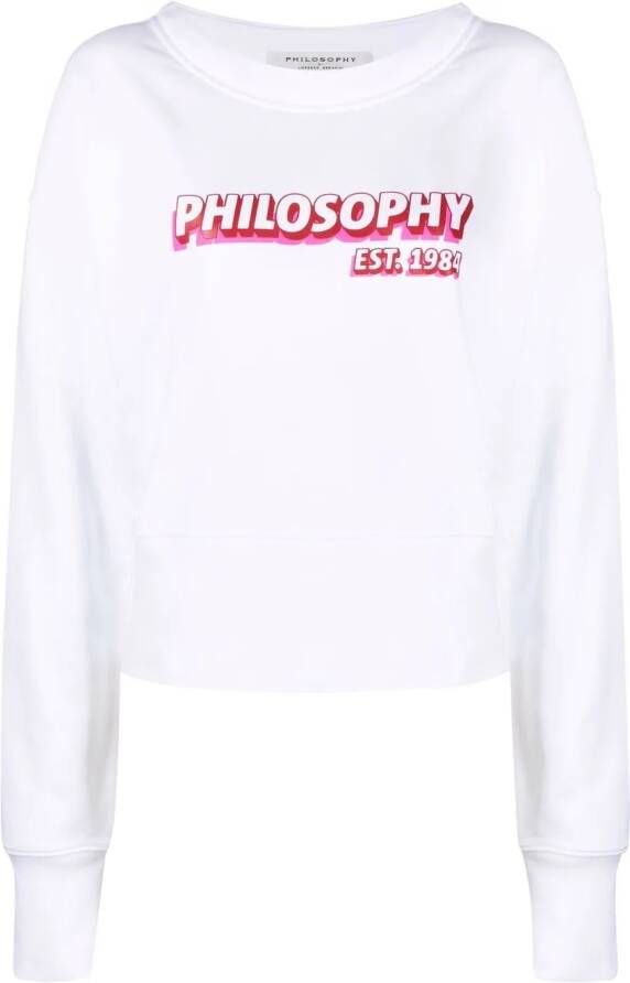 Philosophy Di Lorenzo Serafini Sweater met logoprint Wit