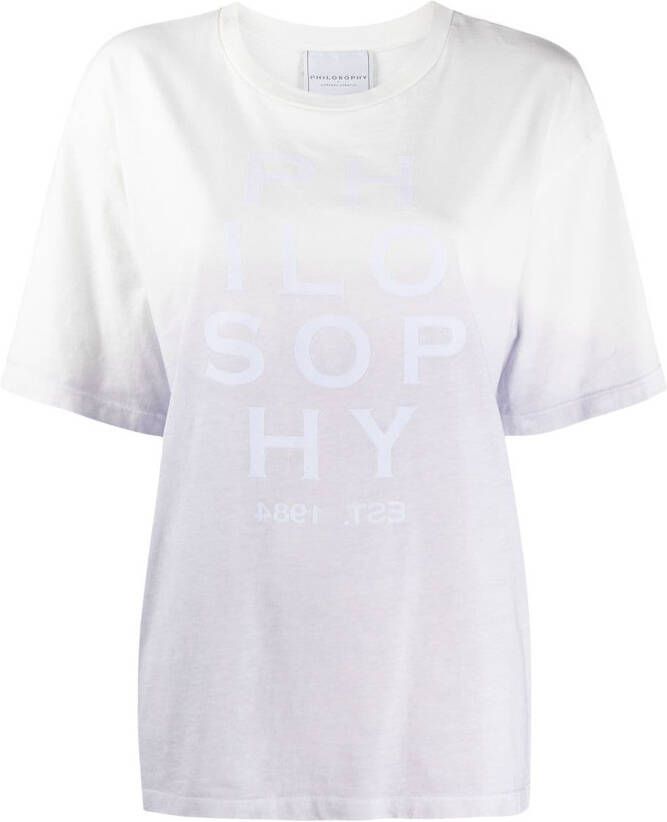 Philosophy Di Lorenzo Serafini T-shirt met logoprint Wit