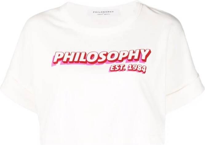 Philosophy Di Lorenzo Serafini T-shirt met logoprint Wit