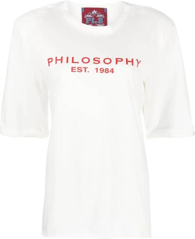 Philosophy Di Lorenzo Serafini T-shirt met logoprint Wit