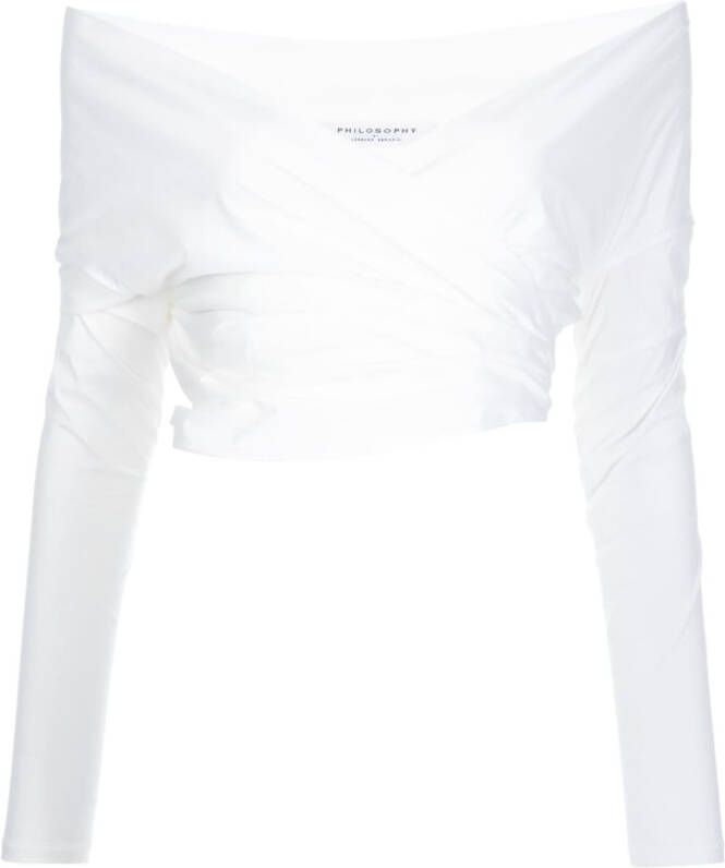 Philosophy Di Lorenzo Serafini Top met open schouders Wit