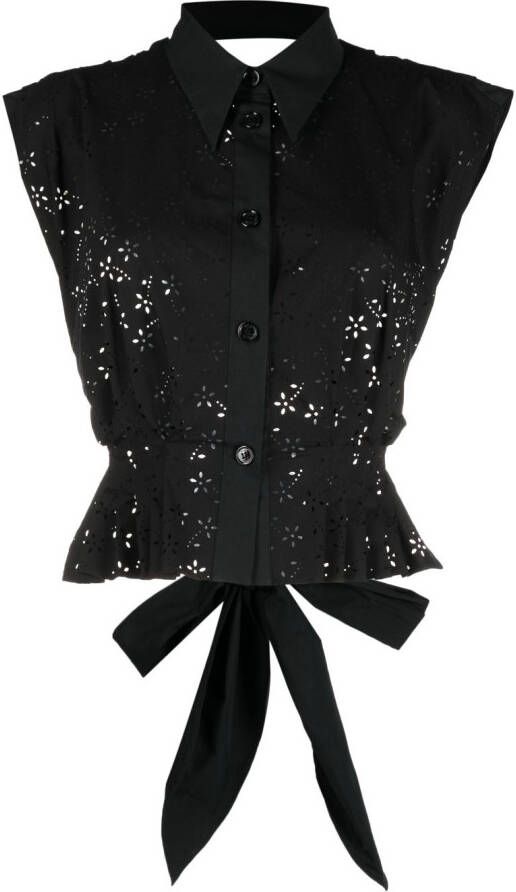 Philosophy Di Lorenzo Serafini Wikkelblouse Zwart