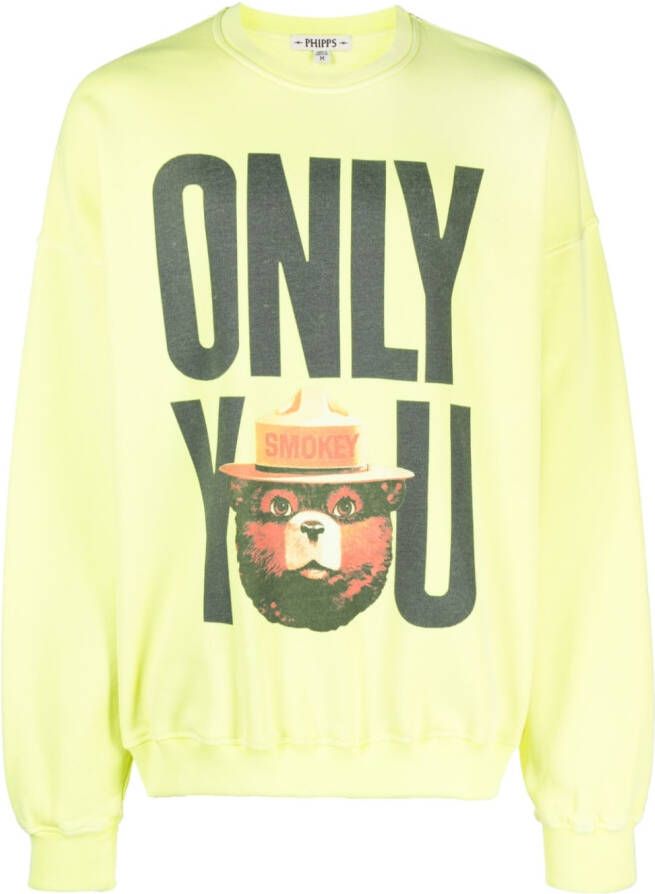 Phipps Trui met print Geel