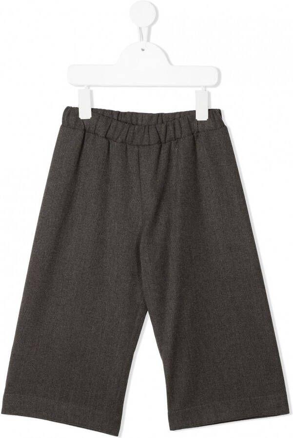 Piccola Ludo Broek met wijde pijpen Grijs