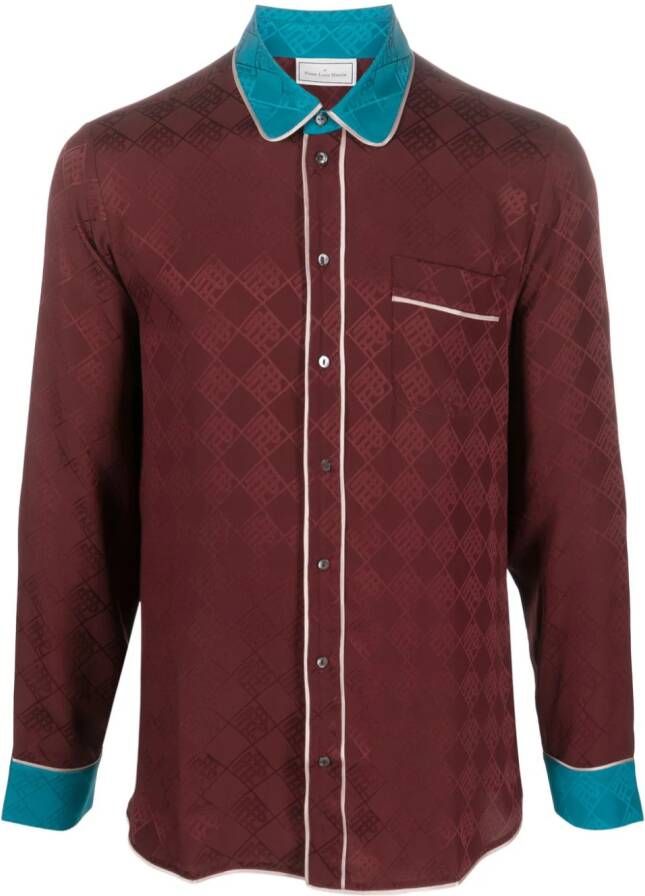 Pierre-Louis Mascia Zijden shirt Rood