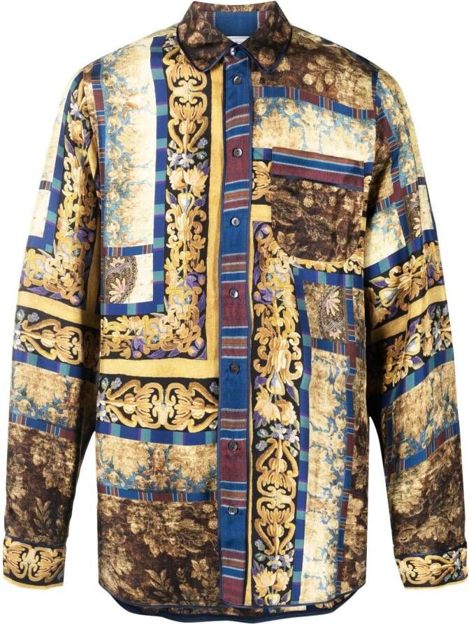 Pierre-Louis Mascia Overhemd met paisley-print Bruin