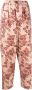 Pierre-Louis Mascia Broek met bloemenprint Bruin - Thumbnail 1