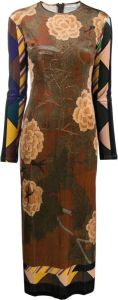 Pierre-Louis Mascia Maxi-jurk met bloemenprint Geel