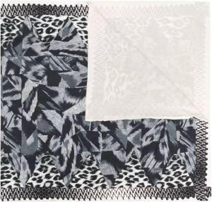 Pierre-Louis Mascia Sjaal met print Zwart