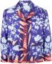Pierre-Louis Mascia Shirt met bloe print Blauw - Thumbnail 1