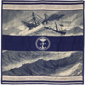 Pierre-Louis Mascia Zijden sjaal Blauw