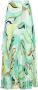 PINKO Plooirok met abstracte print Groen - Thumbnail 1