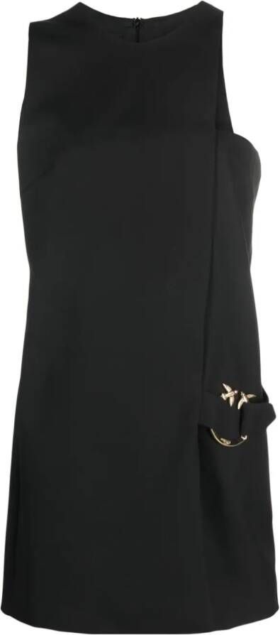 PINKO Asymmetrische mini-jurk Zwart
