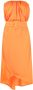 PINKO Strapless midi-jurk Oranje - Thumbnail 1