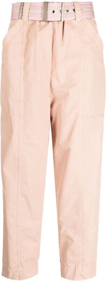 PINKO Broek met ceintuur Beige