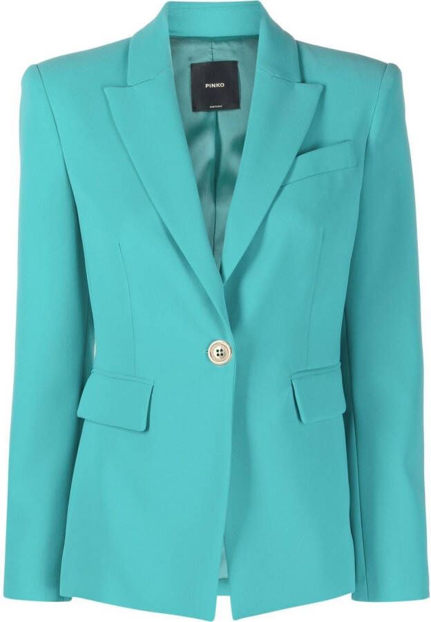 PINKO Blazer met enkele rij knopen Groen