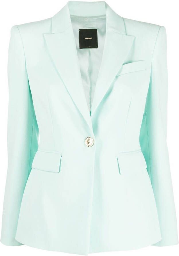 PINKO Blazer met enkele rij knopen Groen