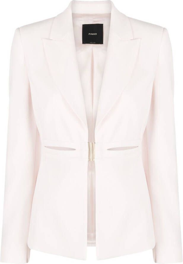 PINKO Blazer met enkele rij knopen Roze