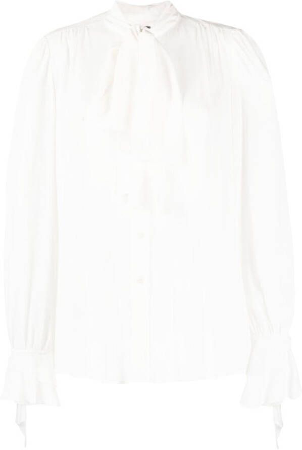PINKO Gedrapeerde blouse Wit
