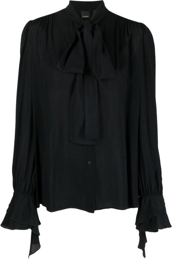 PINKO Gedrapeerde blouse Zwart