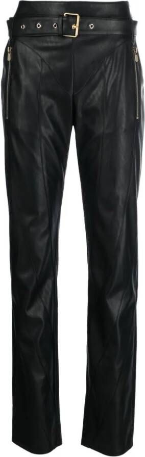 PINKO Broek met ceintuur Zwart