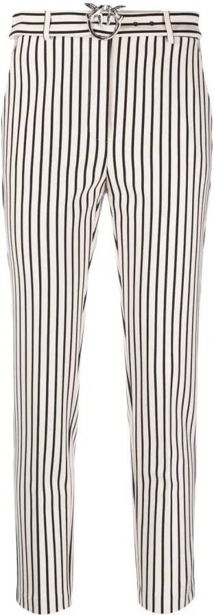 PINKO Broek met logogesp Beige