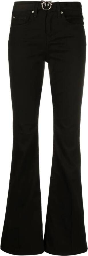 PINKO Broek met logogesp Zwart