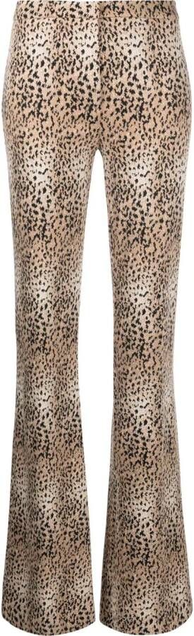 PINKO Broek met luipaardprint Beige